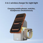 HS-V25 QI2 25W 3 in 1 Luce notturna con sollevamento e caricatore wireless