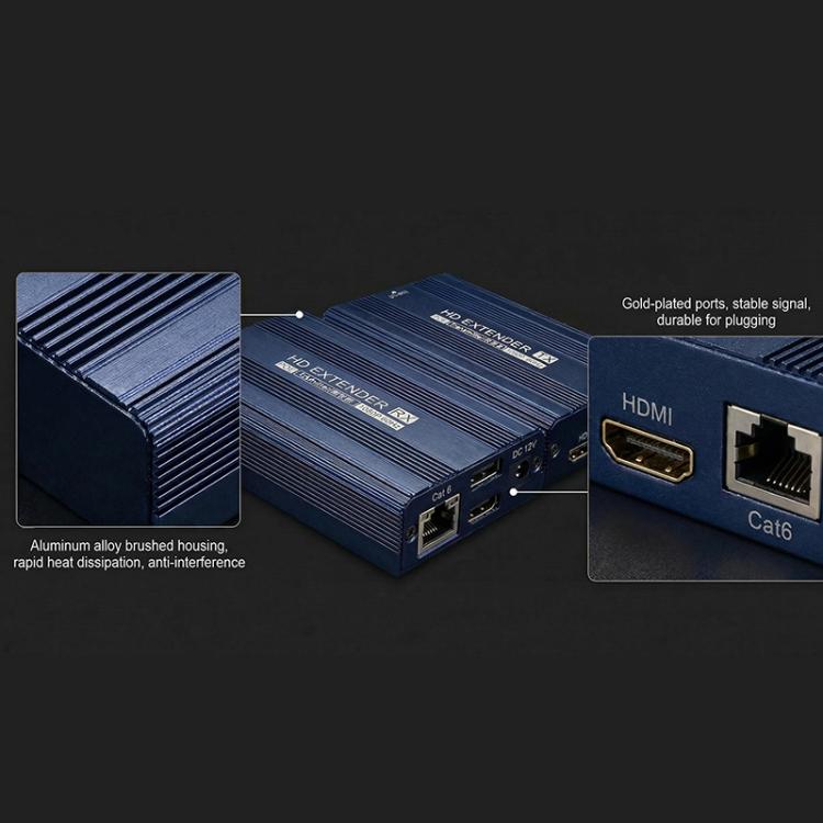 ET1815KVM Extender HDMI da 150 m 1080P 60Hz con porta Cat6 / RJ45 / KVM, US Plug, EU Plug, AU Plug, UK Plug