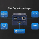 ET1815KVM Extender HDMI da 150 m 1080P 60Hz con porta Cat6 / RJ45 / KVM, US Plug, EU Plug, AU Plug, UK Plug