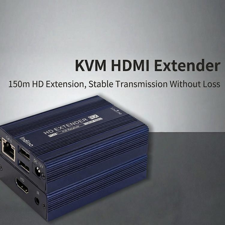 ET1815KVM Extender HDMI da 150 m 1080P 60Hz con porta Cat6 / RJ45 / KVM, US Plug, EU Plug, AU Plug, UK Plug