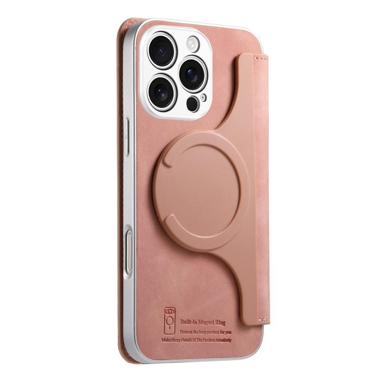 Custodia portafoglio in pelle vegana per iPhone 16 Plus