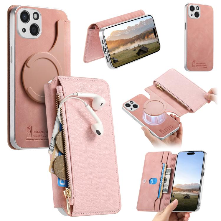 Custodia portafoglio in pelle vegana per iPhone 14