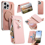Custodia portafoglio in pelle vegana per iPhone 13 Pro Max