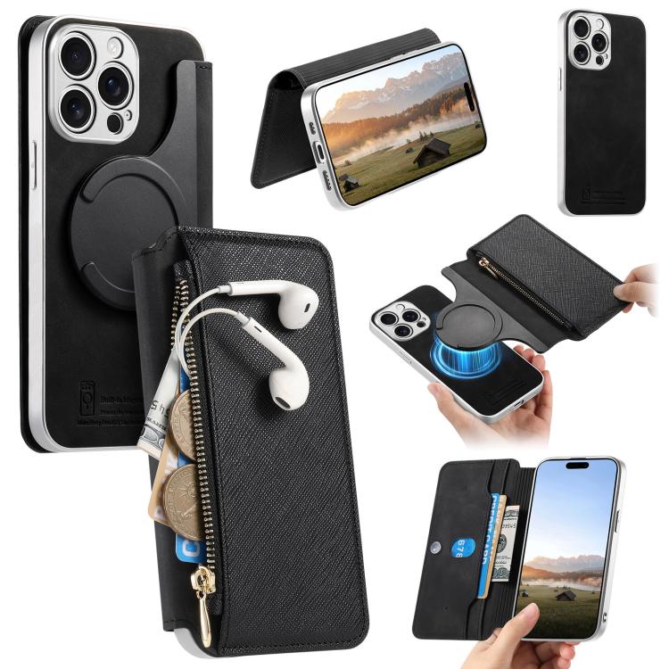 Custodia portafoglio in pelle vegana per iPhone 13 Pro Max