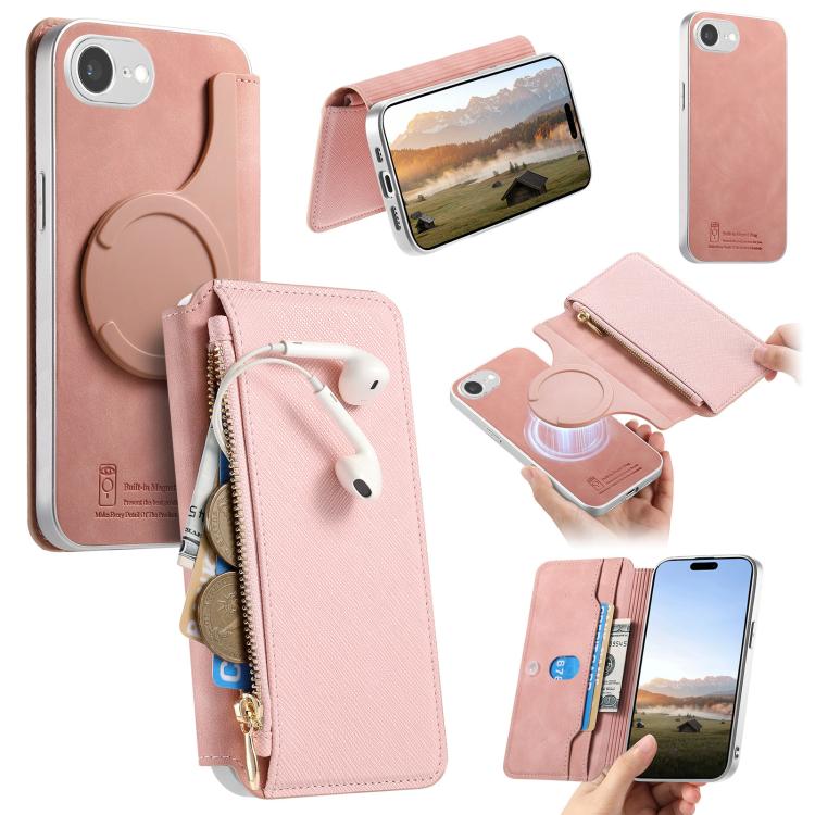 Custodia portafoglio in pelle vegana per iPhone 18 e 17