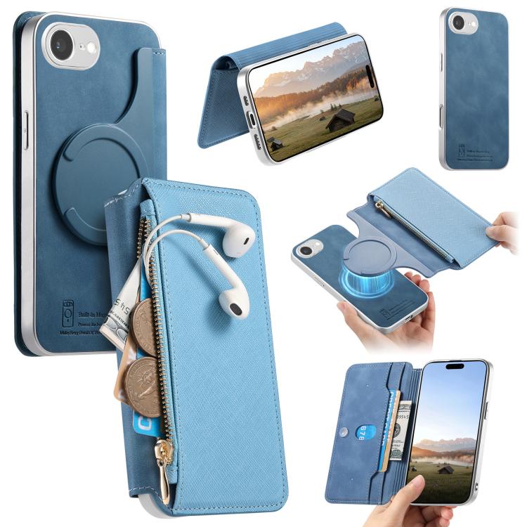Custodia portafoglio in pelle vegana per iPhone 18 e 17