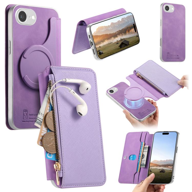 Custodia portafoglio in pelle vegana per iPhone 18 e 17