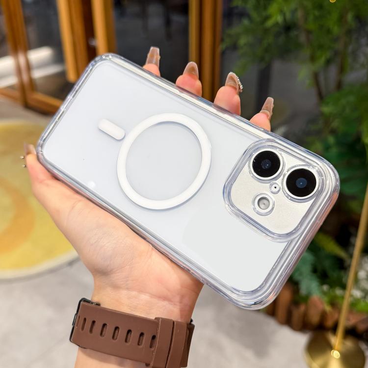 Custodia per telefono ibrida in TPU magnetico antiurto con fori precisi e acrilico trasparente., For iPhone 17 Pro Max, For iPhone 17 Pro, For iPhone 17, For iPhone Air