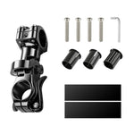 Supporto in alluminio per prolunga manubrio bicicletta con regolazione rapida, Phone Clamp Kit, Handlebar Tube Kit, Tube with Phone Clamp + Stick, Stick Tube Phone Clamp Combo Set