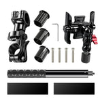 Supporto in alluminio per prolunga manubrio bicicletta con regolazione rapida, Phone Clamp Kit, Handlebar Tube Kit, Tube with Phone Clamp + Stick, Stick Tube Phone Clamp Combo Set