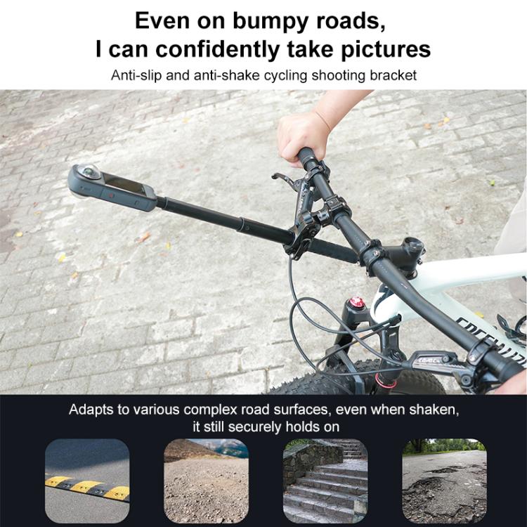 Supporto in alluminio per prolunga manubrio bicicletta con regolazione rapida, Phone Clamp Kit, Handlebar Tube Kit, Tube with Phone Clamp + Stick, Stick Tube Phone Clamp Combo Set