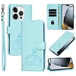 Custodia portafoglio in ecopelle per iPhone 14 Pro