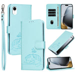 Custodia portafoglio in ecopelle con protezione RFID per iPhone X