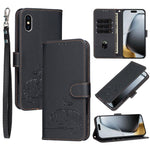 Custodia portafoglio in ecopelle con protezione RFID per iPhone X