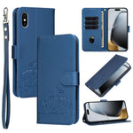 Custodia portafoglio in ecopelle con protezione RFID per iPhone X