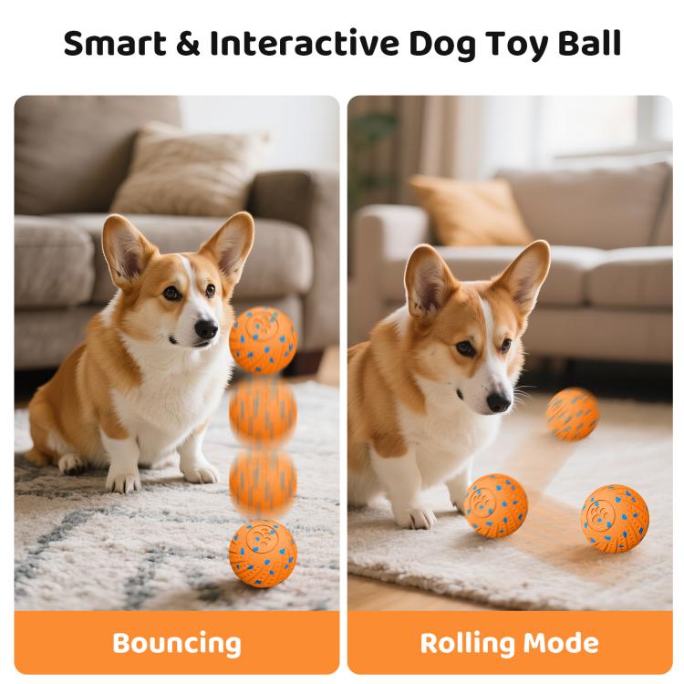O18 Palla giocattolo automatica intelligente per addestramento cani, diametro 80 mm