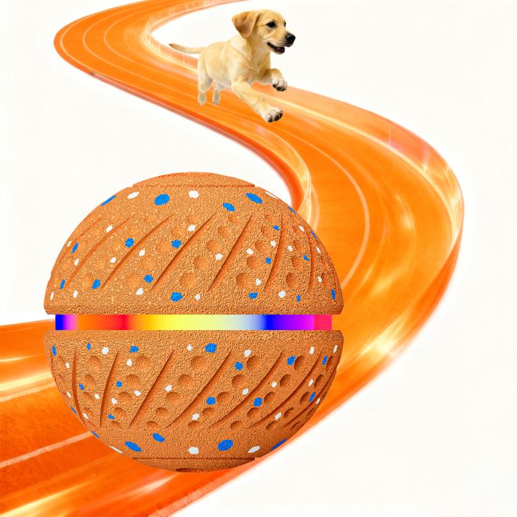 O19 Palla giocattolo automatica intelligente per addestramento cani con LED, diametro 70 mm