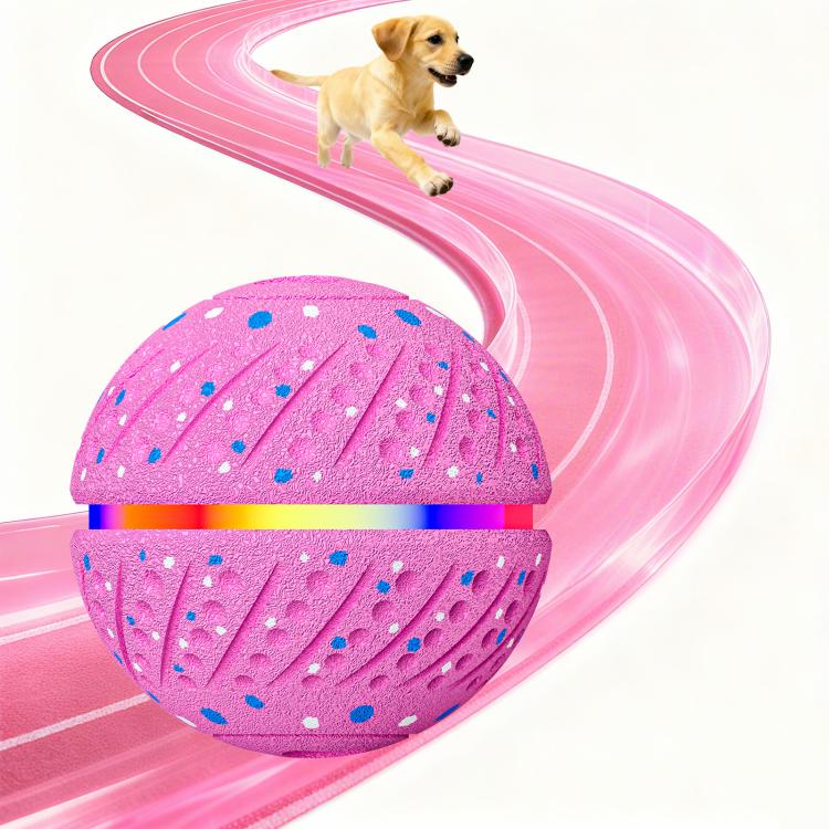 O19 Palla giocattolo automatica intelligente per addestramento cani con LED, diametro 70 mm