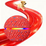 O19 Palla giocattolo automatica intelligente per addestramento cani con LED, diametro 70 mm