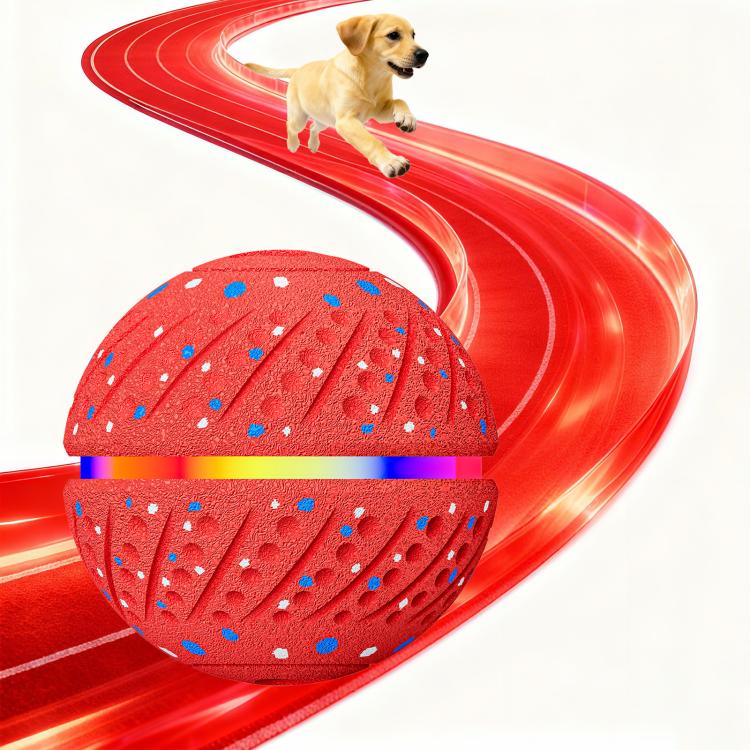O19 Palla giocattolo automatica intelligente per addestramento cani con LED, diametro 70 mm