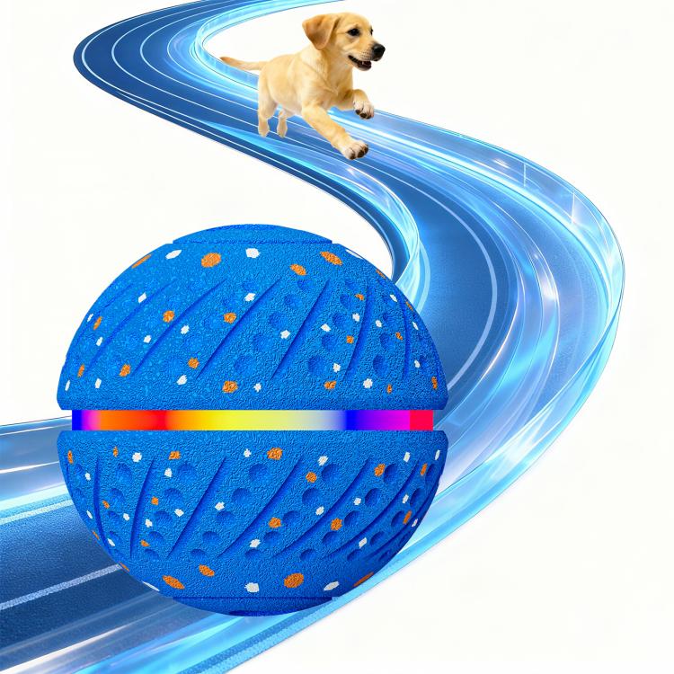 O19 Palla giocattolo automatica intelligente per addestramento cani con LED, diametro 70 mm