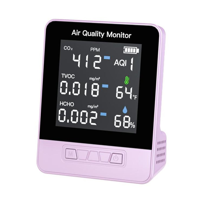 DA10 Monitor intelligente della qualità dell'aria 6 in 1 con schermo LCD da 2,8 pollici