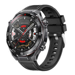 Cinturino per orologio ibrido in silicone e pelle vegana con pulsante a sgancio rapido., For Huawei Watch Ultimate 2