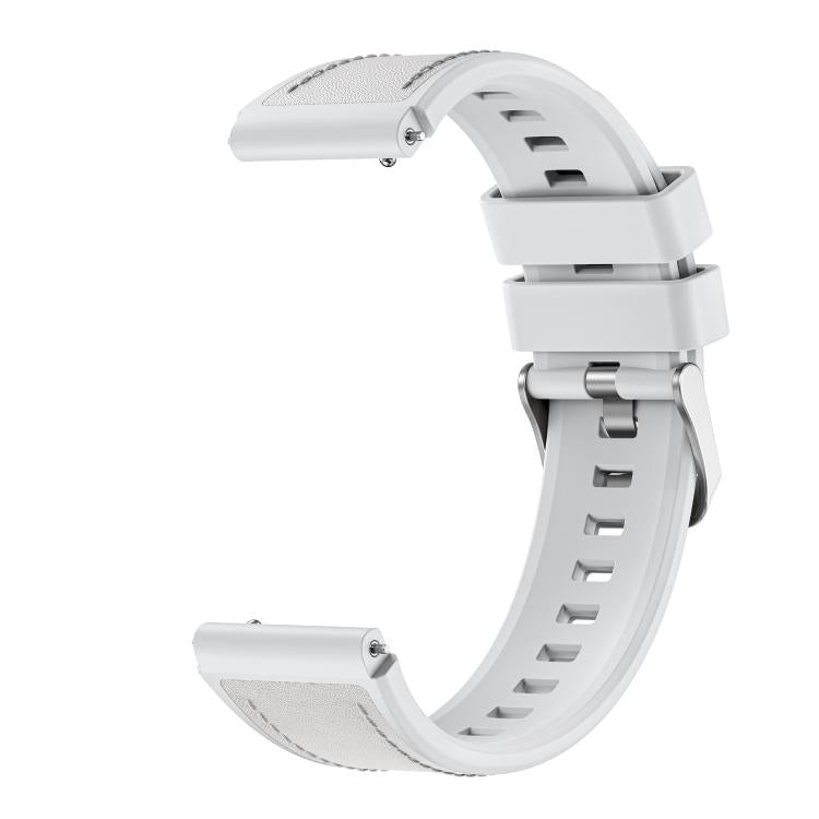Cinturino per orologio in silicone ibrido con rivestimento in ecopelle, stile a molla., For Huawei Watch Ultimate 2