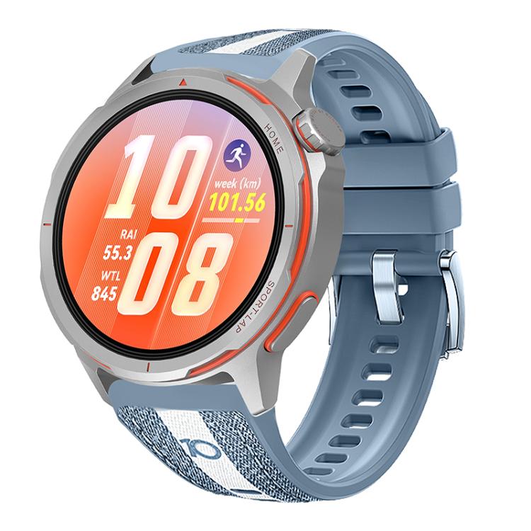 Edizione anniversario, cinturino per orologio in pelle e silicone con inserti auricolari in molla., For Huawei Watch Ultimate 2