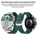 Cinturino per orologio in silicone effetto pelle microfibra stile Spring Ear, For Huawei Watch Ultimate 2