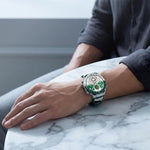 Cinturino per orologio in silicone effetto pelle microfibra stile Spring Ear, For Huawei Watch Ultimate 2