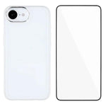 WANLONFENG Custodia per telefono in TPU traslucido con cornice galvanizzata e pellicola protettiva per lo schermo, For iPhone 17e / 16e, For iPhone 17 Pro Max, For iPhone 17 Pro, For iPhone 17