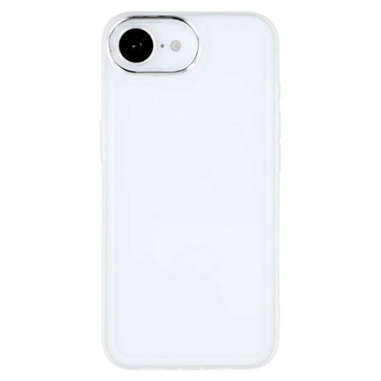 WANLONFENG Custodia per telefono in TPU traslucido con cornice galvanizzata e pellicola protettiva per lo schermo, For iPhone 17e / 16e, For iPhone 17 Pro Max, For iPhone 17 Pro, For iPhone 17