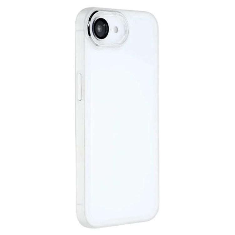 WANLONFENG Custodia per telefono in TPU traslucido con cornice galvanizzata e pellicola protettiva per lo schermo, For iPhone 17e / 16e, For iPhone 17 Pro Max, For iPhone 17 Pro, For iPhone 17