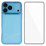 WANLONFENG Custodia per telefono in TPU traslucido con cornice galvanizzata e pellicola protettiva per lo schermo, For iPhone 17e / 16e, For iPhone 17 Pro Max, For iPhone 17 Pro, For iPhone 17