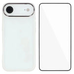 WANLONFENG Custodia per telefono in TPU traslucido con cornice galvanizzata e pellicola protettiva per lo schermo, For iPhone Air, For iPhone 16 Pro Max, For iPhone 16 Pro, For iPhone 16