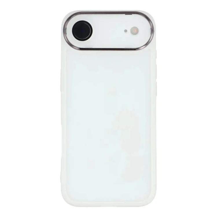 WANLONFENG Custodia per telefono in TPU traslucido con cornice galvanizzata e pellicola protettiva per lo schermo, For iPhone Air, For iPhone 16 Pro Max, For iPhone 16 Pro, For iPhone 16