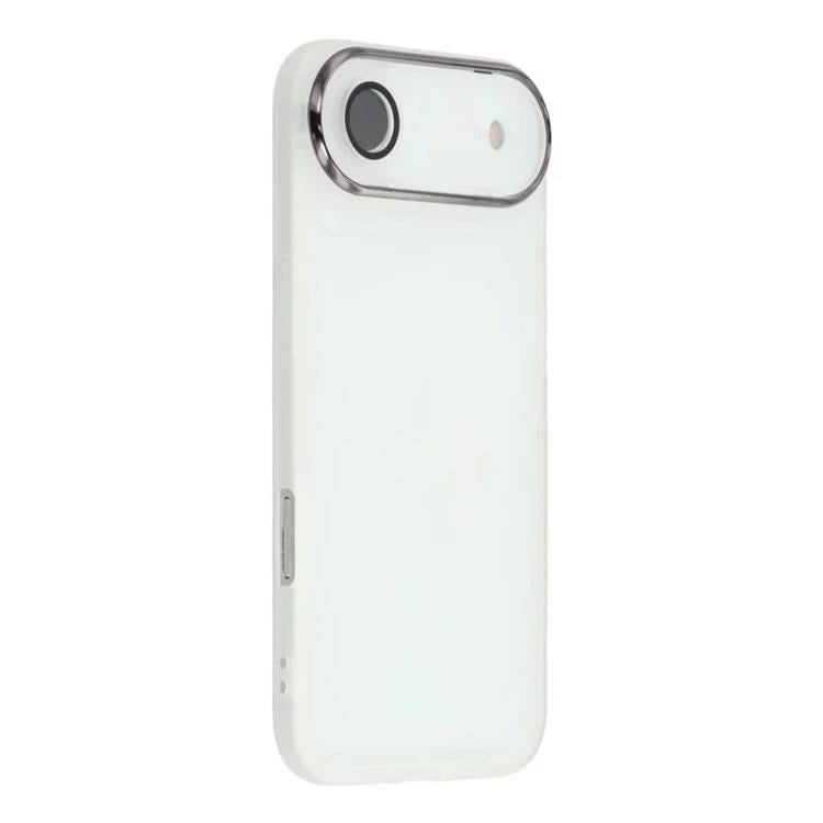 WANLONFENG Custodia per telefono in TPU traslucido con cornice galvanizzata e pellicola protettiva per lo schermo, For iPhone Air, For iPhone 16 Pro Max, For iPhone 16 Pro, For iPhone 16