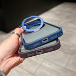 Custodia magnetica per telefono con supporto girevole a occhio d'aquila galvanizzato., For iPhone 16 Pro, For iPhone 16