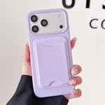 Custodia per telefono magnetica in TPU con porta carte a forma di macaron., For iPhone 17 Pro Max, For iPhone 17 Pro, For iPhone 17, For iPhone 16 Pro Max
