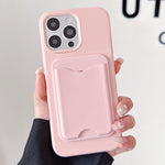 Custodia per telefono magnetica in TPU con porta carte a forma di macaron., For iPhone 17 Pro Max, For iPhone 17 Pro, For iPhone 17, For iPhone 16 Pro Max