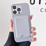 Custodia per telefono magnetica in TPU con porta carte a forma di macaron., For iPhone 16 Pro, For iPhone 16, For iPhone 15 Pro Max, For iPhone 15 Pro