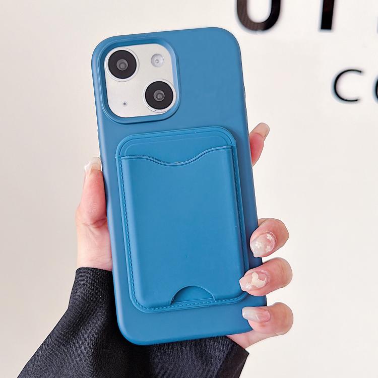 Custodia per telefono magnetica in TPU con porta carte a forma di macaron., For iPhone 15
