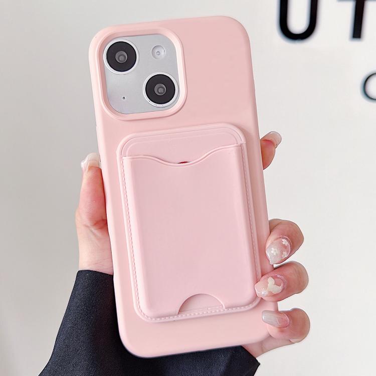Custodia per telefono magnetica in TPU con porta carte a forma di macaron., For iPhone 15