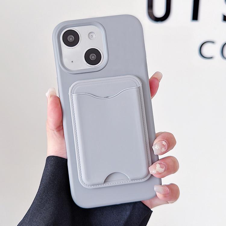 Custodia per telefono magnetica in TPU con porta carte a forma di macaron., For iPhone 15