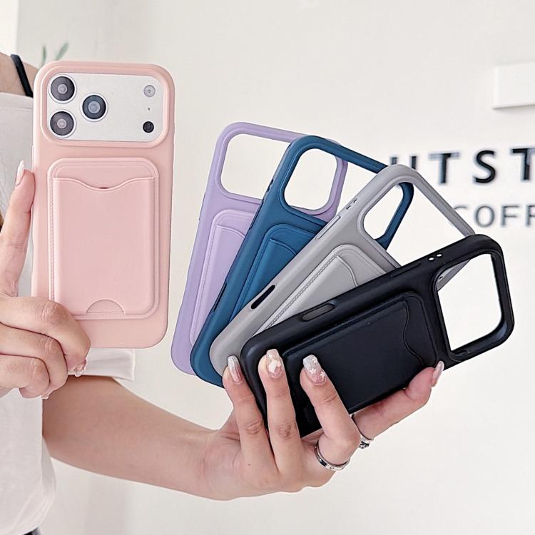 Custodia per telefono magnetica in TPU con porta carte a forma di macaron., For iPhone 17 Pro Max, For iPhone 17 Pro, For iPhone 17, For iPhone 16 Pro Max