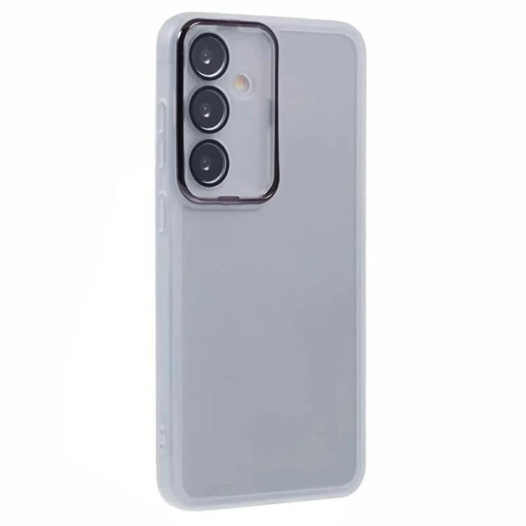 WANLONFENG Custodia per telefono in TPU traslucido con cornice galvanizzata e pellicola protettiva per lo schermo, For Galaxy A35 5G, For Galaxy A14 5G / 4G, For Galaxy A54 5G
