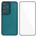 WANLONFENG Custodia per telefono in TPU traslucido con cornice galvanizzata e pellicola protettiva per lo schermo, For Galaxy A35 5G, For Galaxy A14 5G / 4G, For Galaxy A54 5G