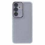 WANLONFENG Custodia per telefono in TPU traslucido con cornice galvanizzata e pellicola protettiva per lo schermo, For Galaxy S26+ 5G, For Galaxy S26 Ultra 5G, For Galaxy S26 5G, For Galaxy S25 FE 5G