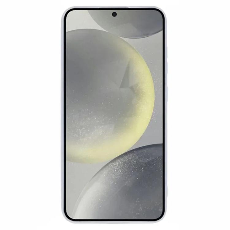 WANLONFENG Custodia per telefono in TPU traslucido con cornice galvanizzata e pellicola protettiva per lo schermo, For Galaxy S25 5G, For Galaxy S25+ 5G, For Galaxy S25 Ultra 5G, For Galaxy S24 FE 5G